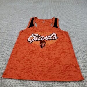 San Francisco Giants Shirt Youth Large‎ Orange MLB Baseball Tank Top Girls